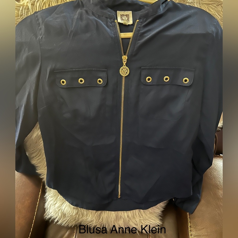 Blue Anne Klein Top